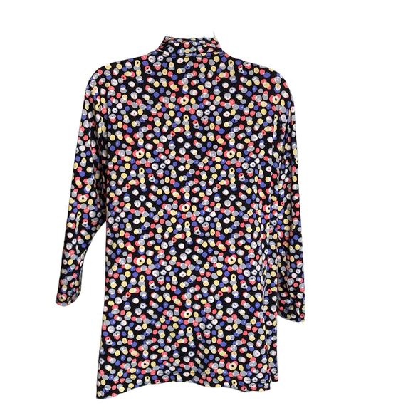 Vince Camuto Women's Confetti Dot Wrap Blouse Size 2X Career Office Professional - Picture 2 of 11